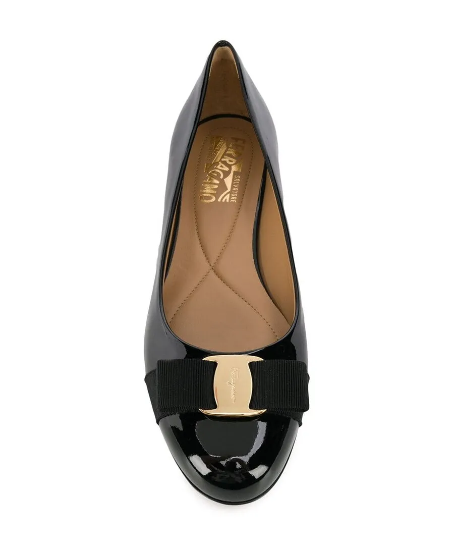 Salvatore Ferragamo Varina Bow Detailed Ballerinas