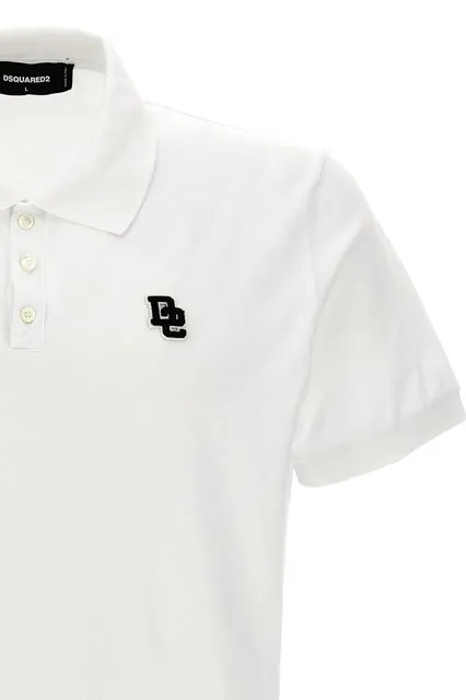 Dsquared2 Logo-Embroidered Short Sleeved Polo Shirt