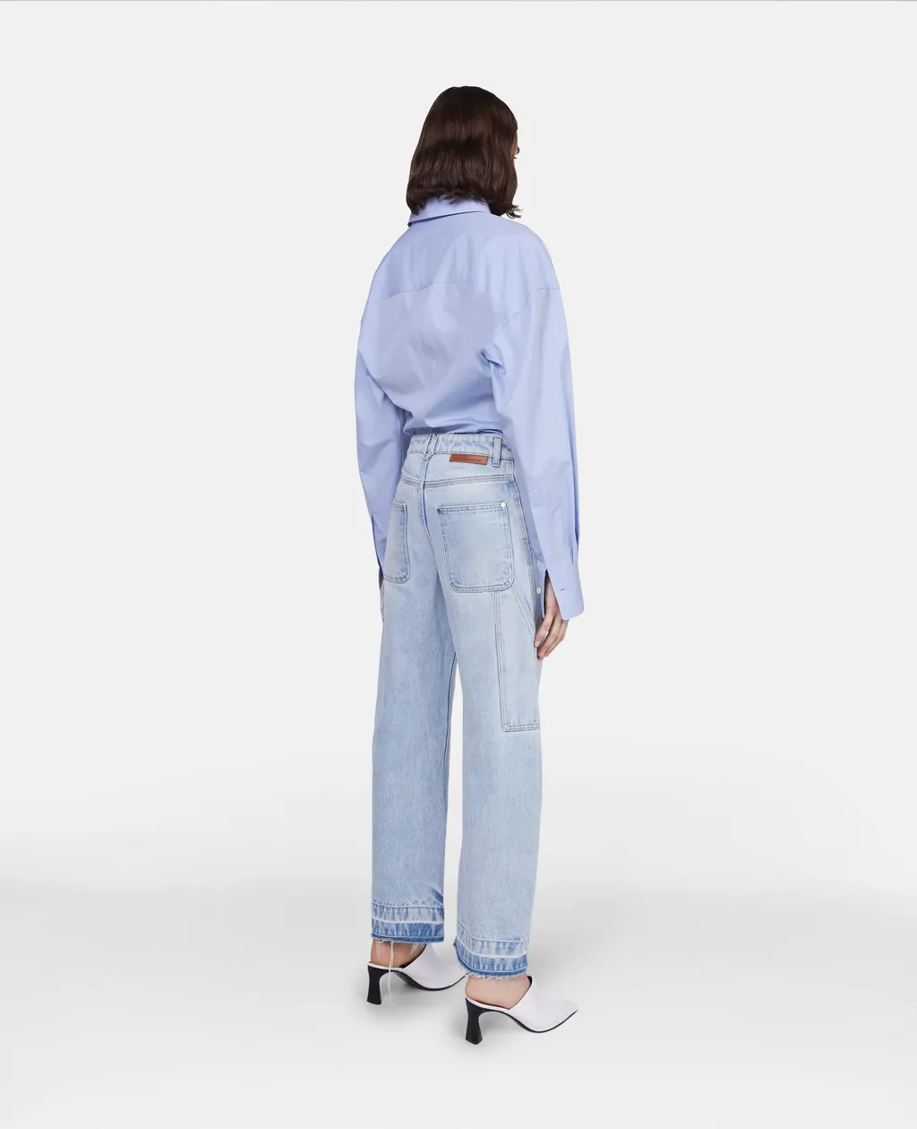 Stella Mccartney Buttoned Curved Hem Panelled Shirt