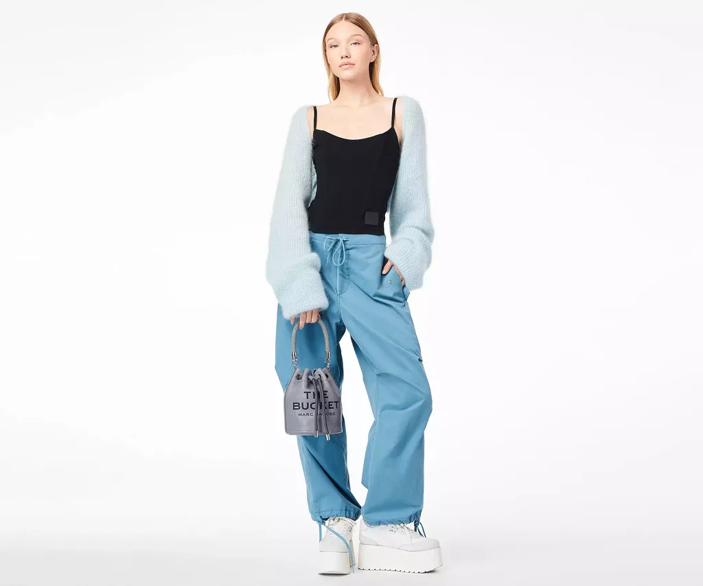Marc Jacobs Logo Embossed Bucket Bag