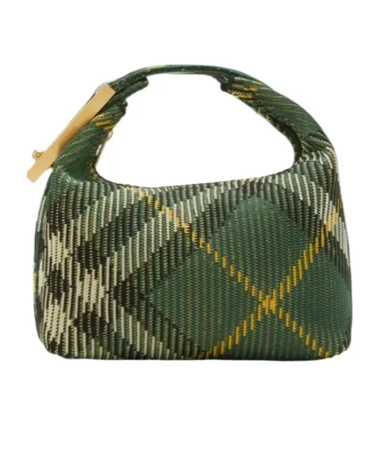 Burberry Peg Check-Pattern Zipped Mini Shoulder Bag