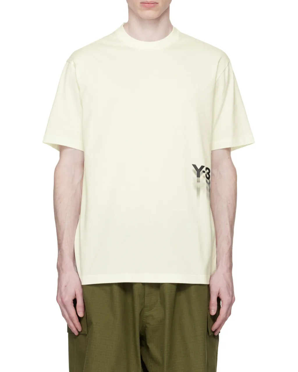 Y-3 Logo Printed Crewneck T-Shirt