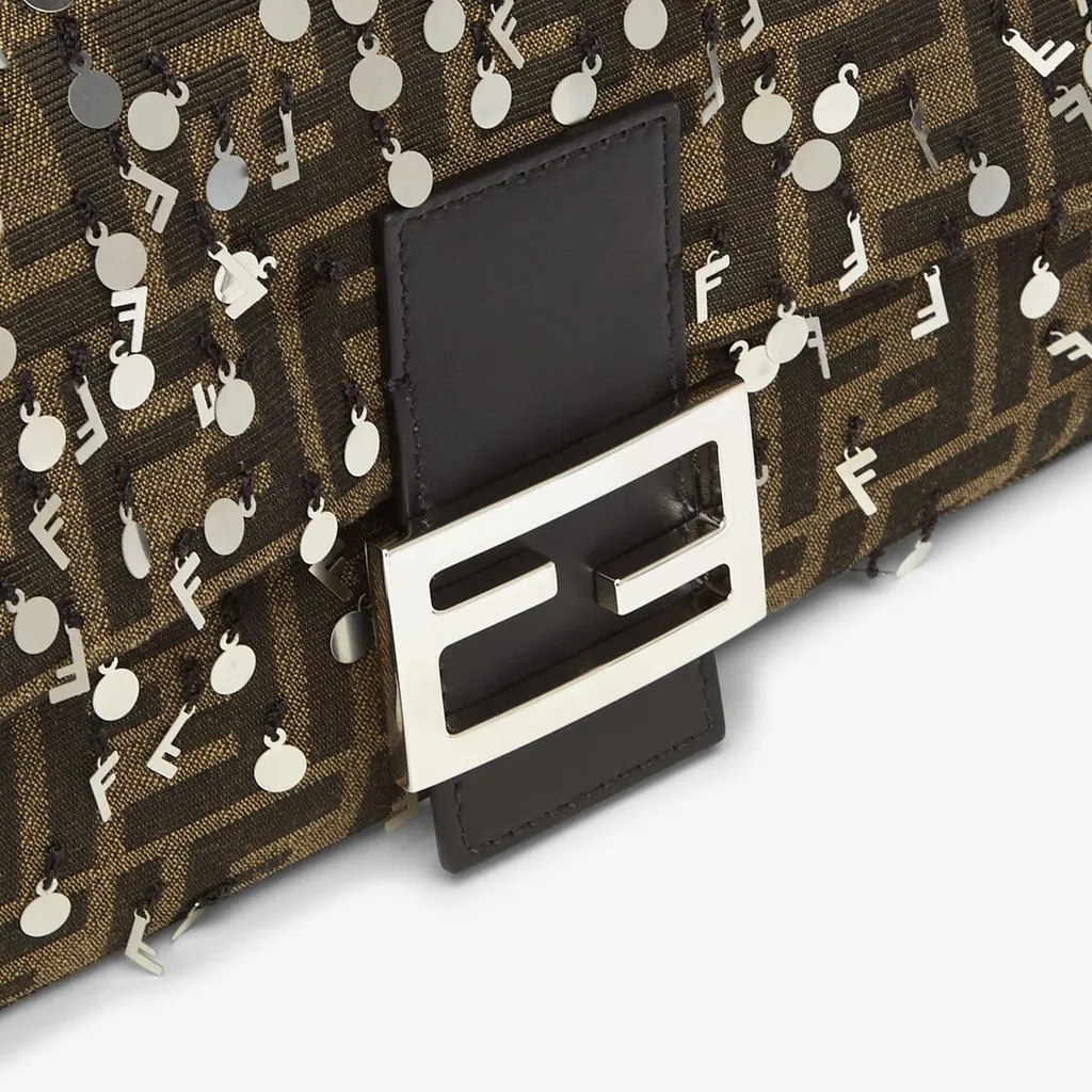 Fendi Sequin Embellished Baguette Bag