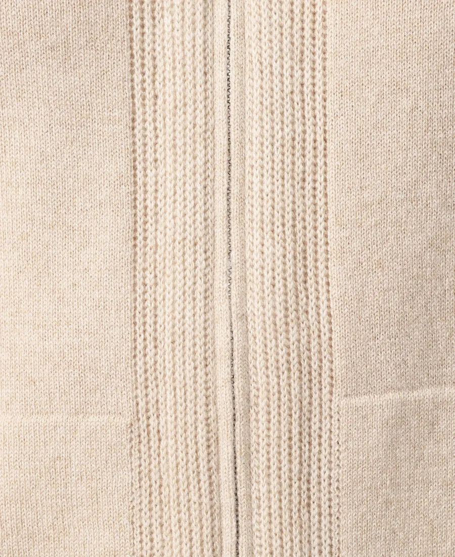 Loro Piana Zip-Up Hooded Knitted Cardigan