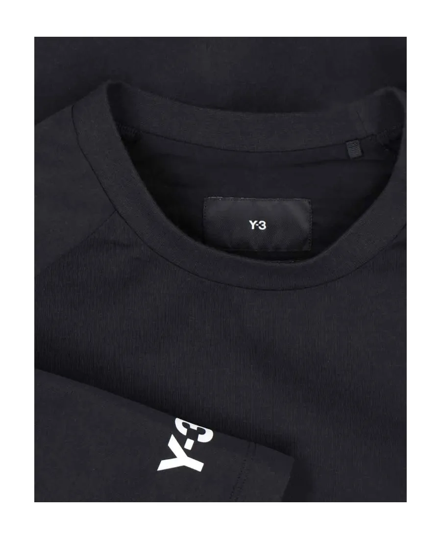 Y-3 Logo Printed Crewneck T-Shirt
