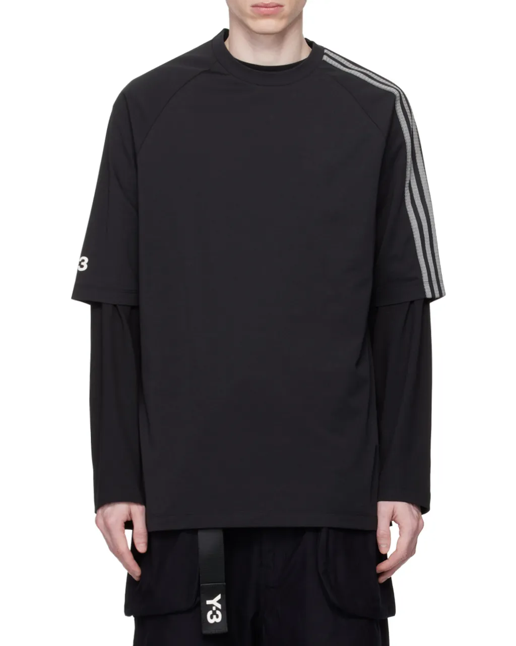 Y-3 Logo Printed Crewneck T-Shirt
