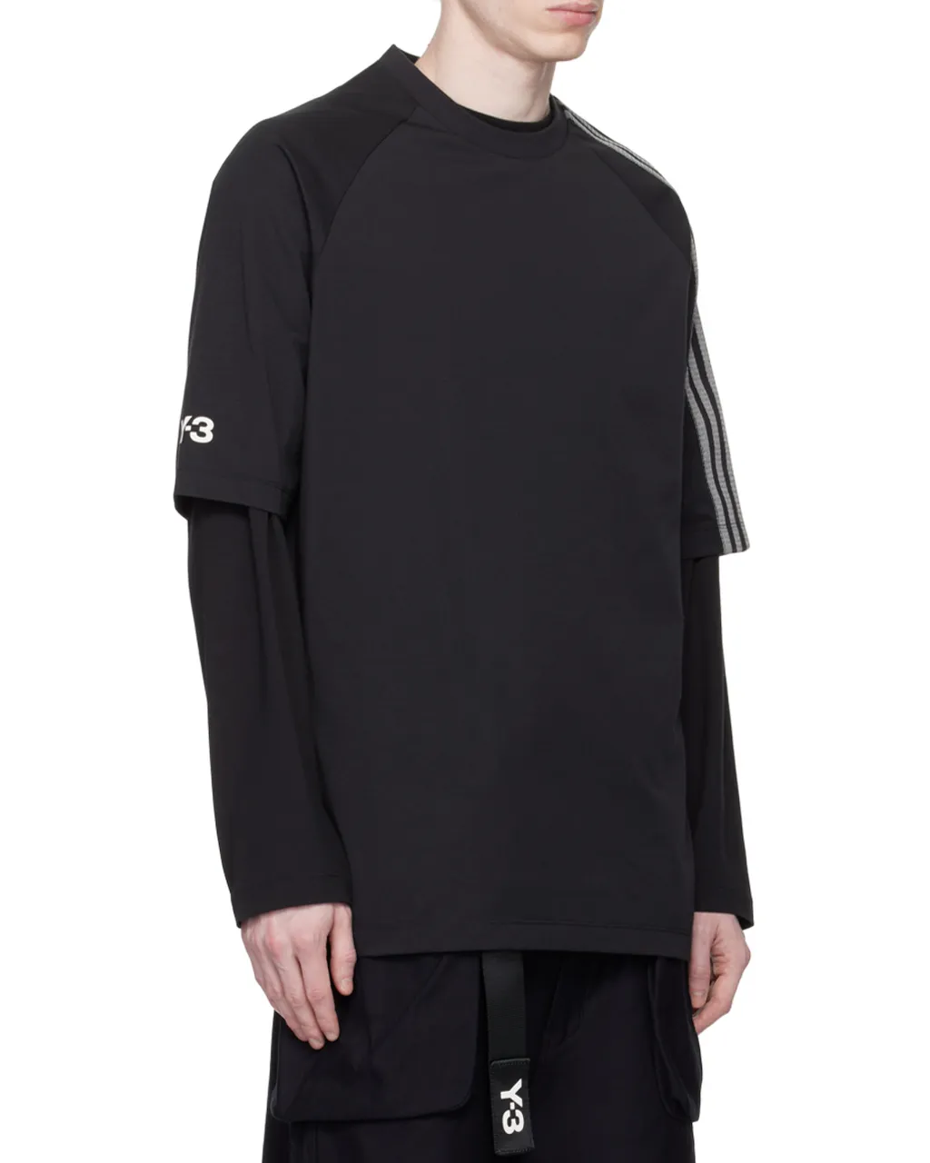 Y-3 Logo Printed Crewneck T-Shirt