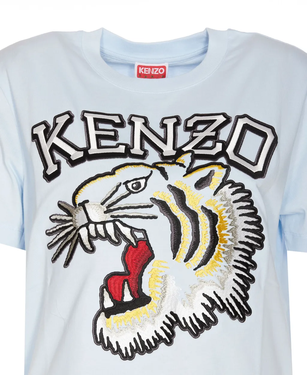 Kenzo Logo Embroidered Crewneck T-Shirt