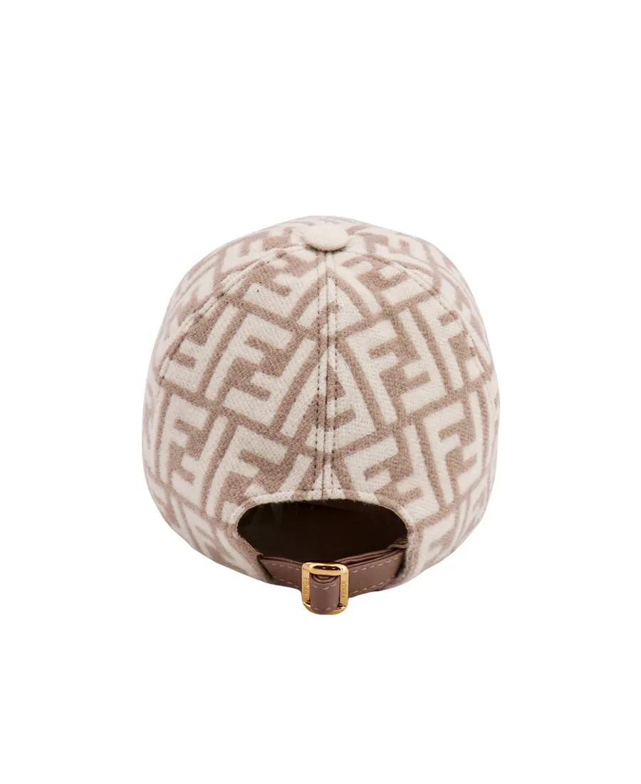 Fendi Allover Ff Motif Baseball Cap