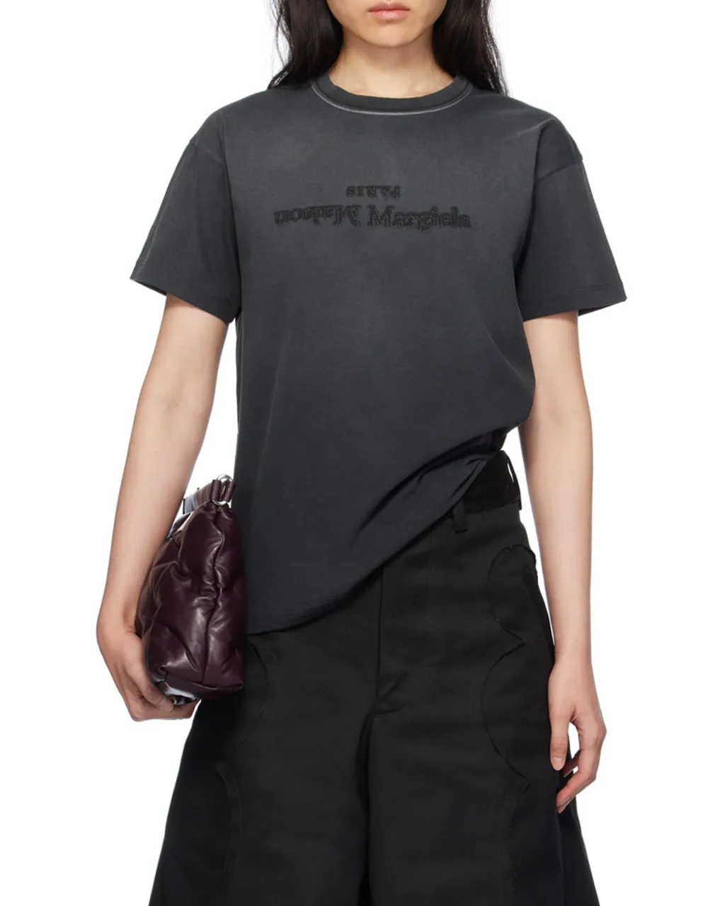 Maison Margiela Reverse Logo Detailed Crewneck T-Shirt