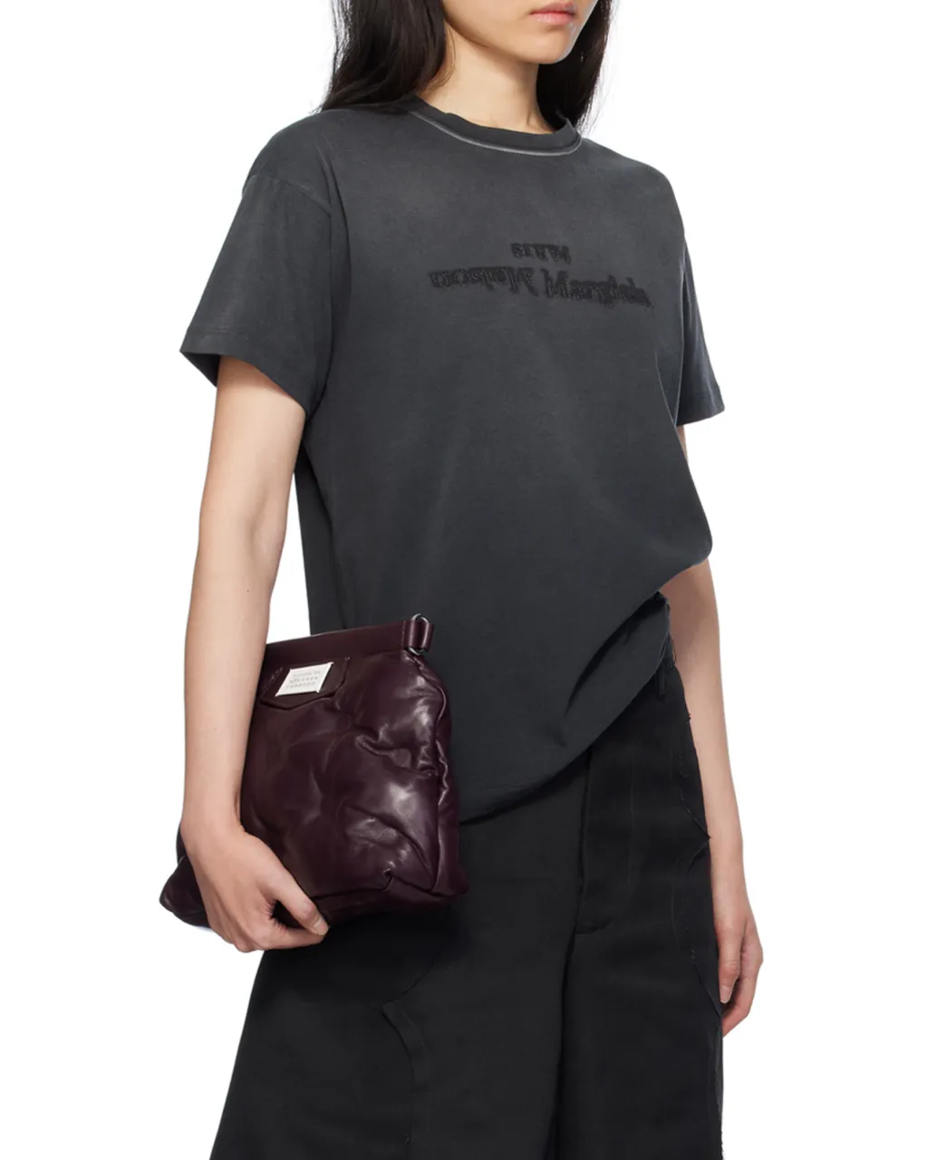 Maison Margiela Reverse Logo Detailed Crewneck T-Shirt