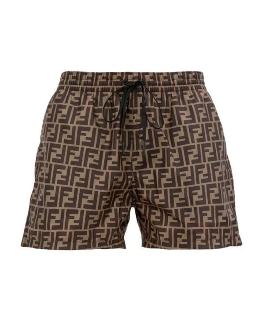 Fendi Ff Drawstring Swim Shorts