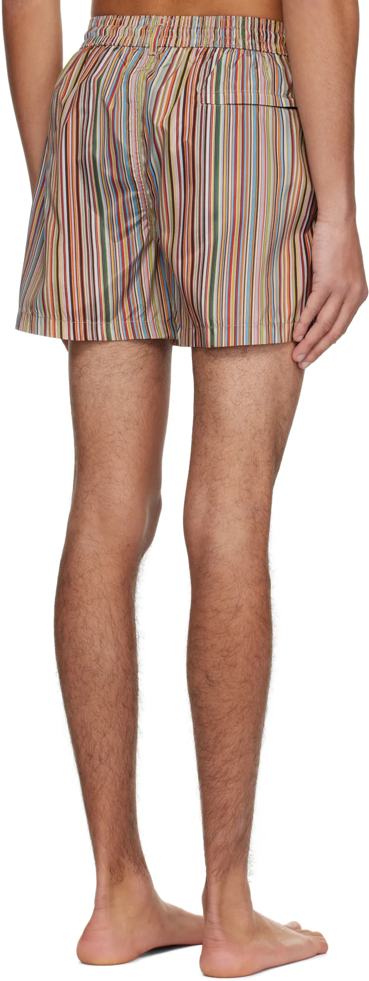 Paul Smith Striped Drawstring Swim Trunks