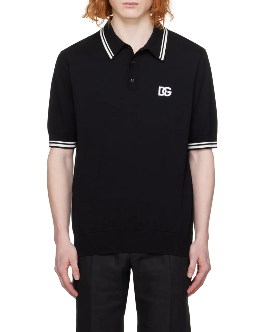 Dolce & Gabbana Dg Logo Embroidered Polo Shirt