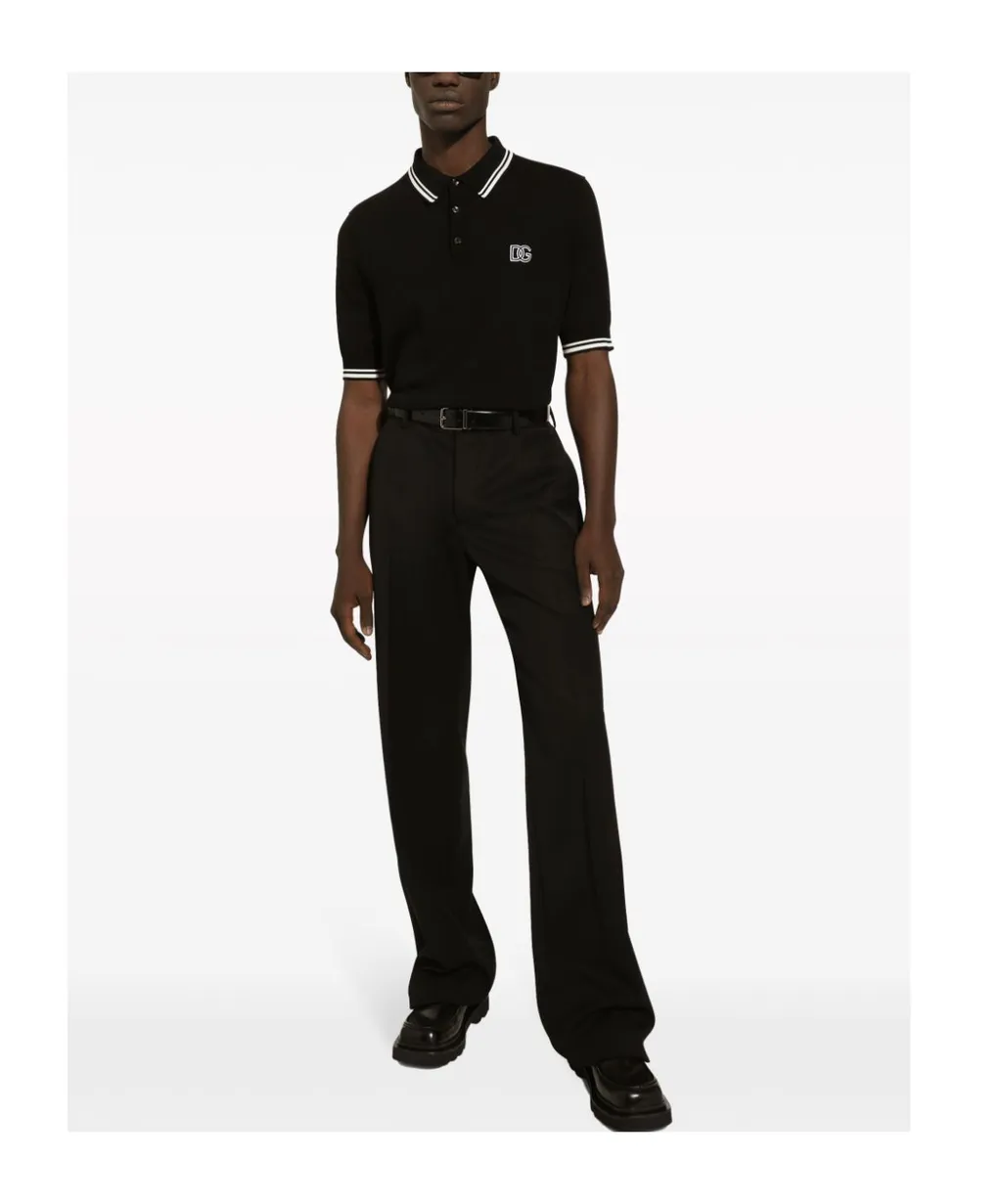 Dolce & Gabbana Dg Logo Embroidered Polo Shirt