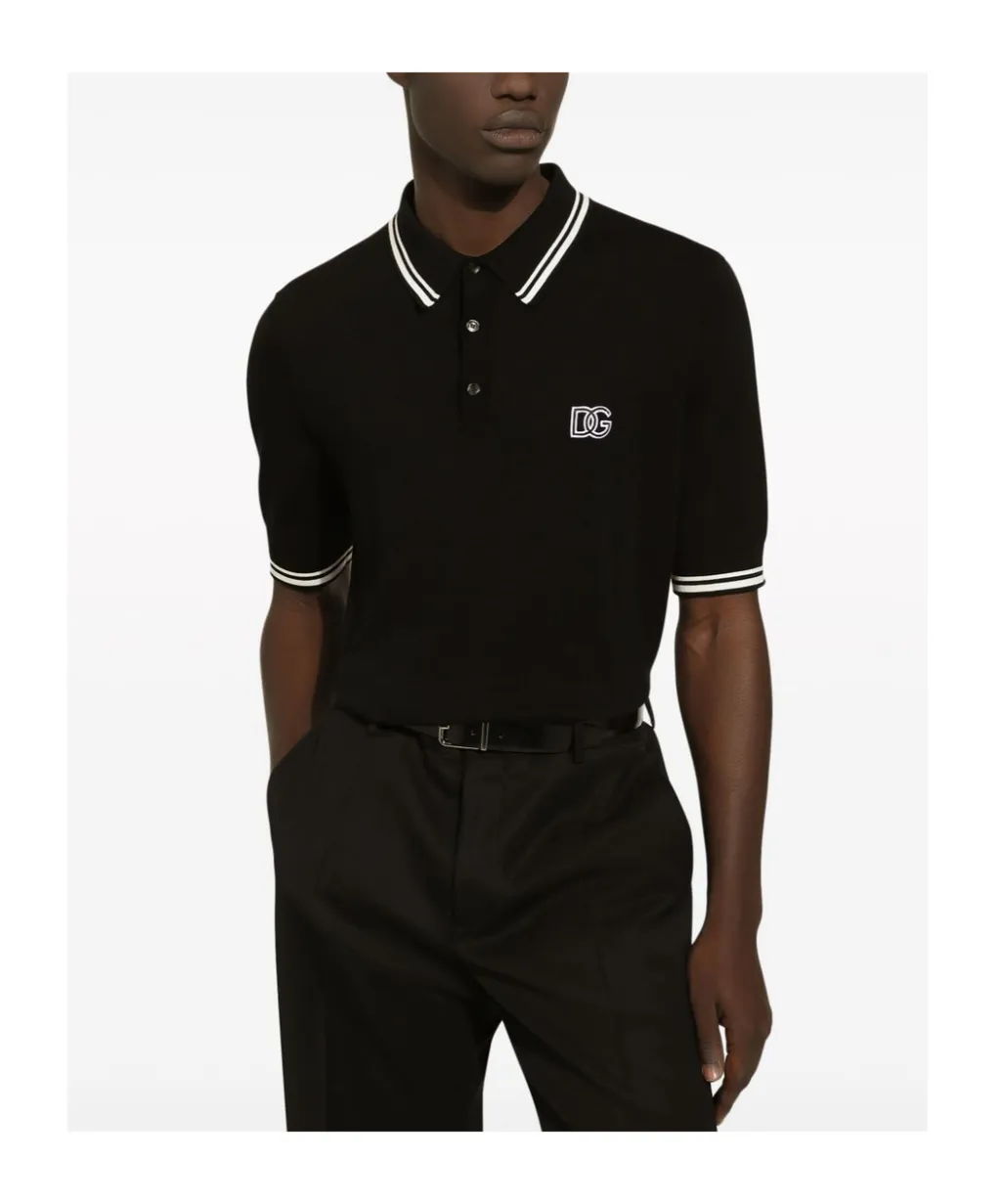 Dolce & Gabbana Dg Logo Embroidered Polo Shirt