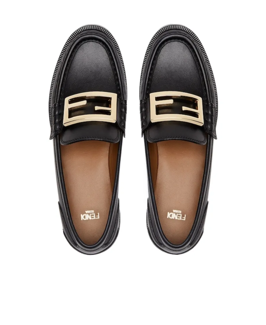 Fendi Baguette Slip-On Loafers