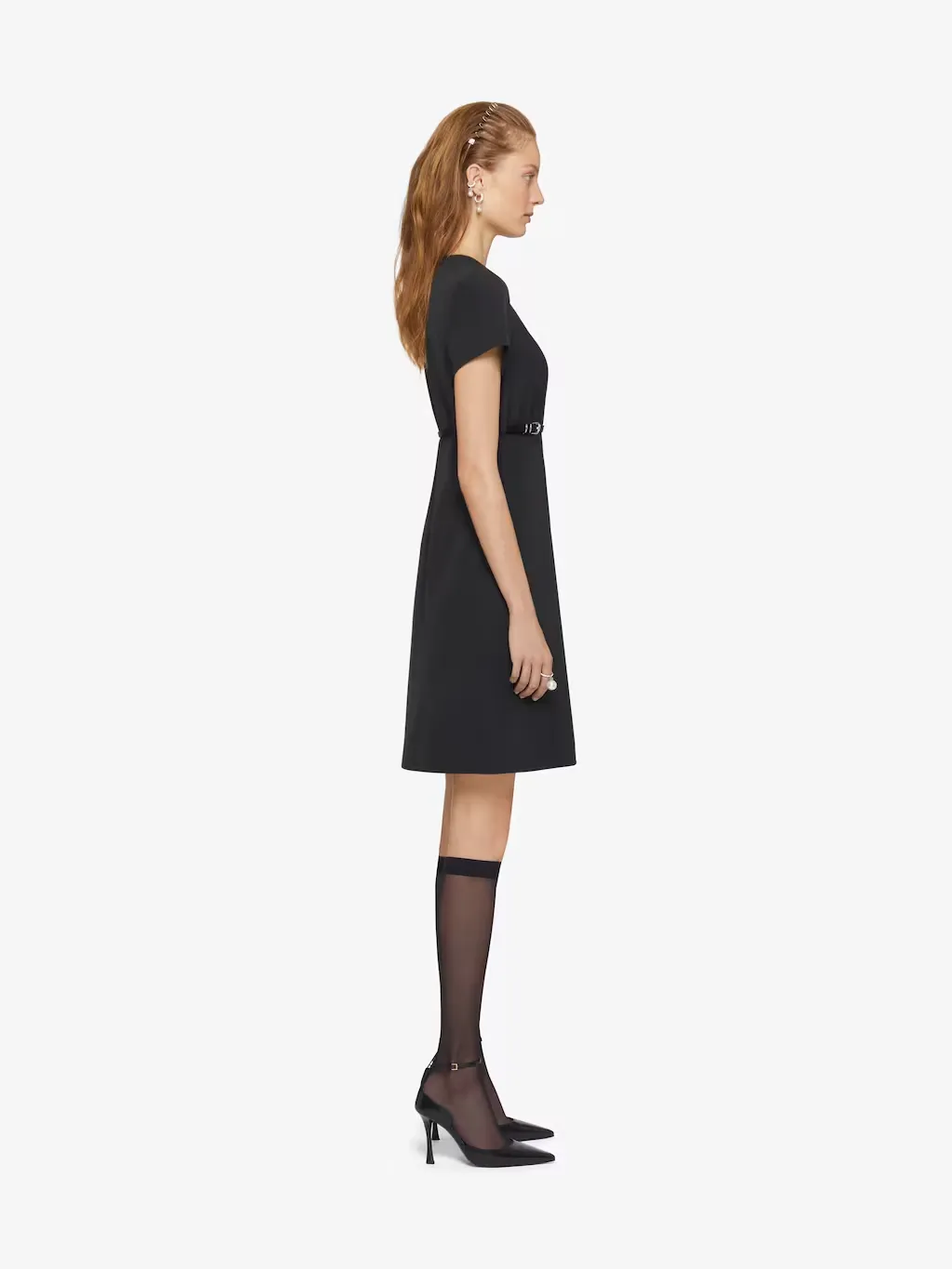Givenchy Voyou Short-Sleeved Midi Dress