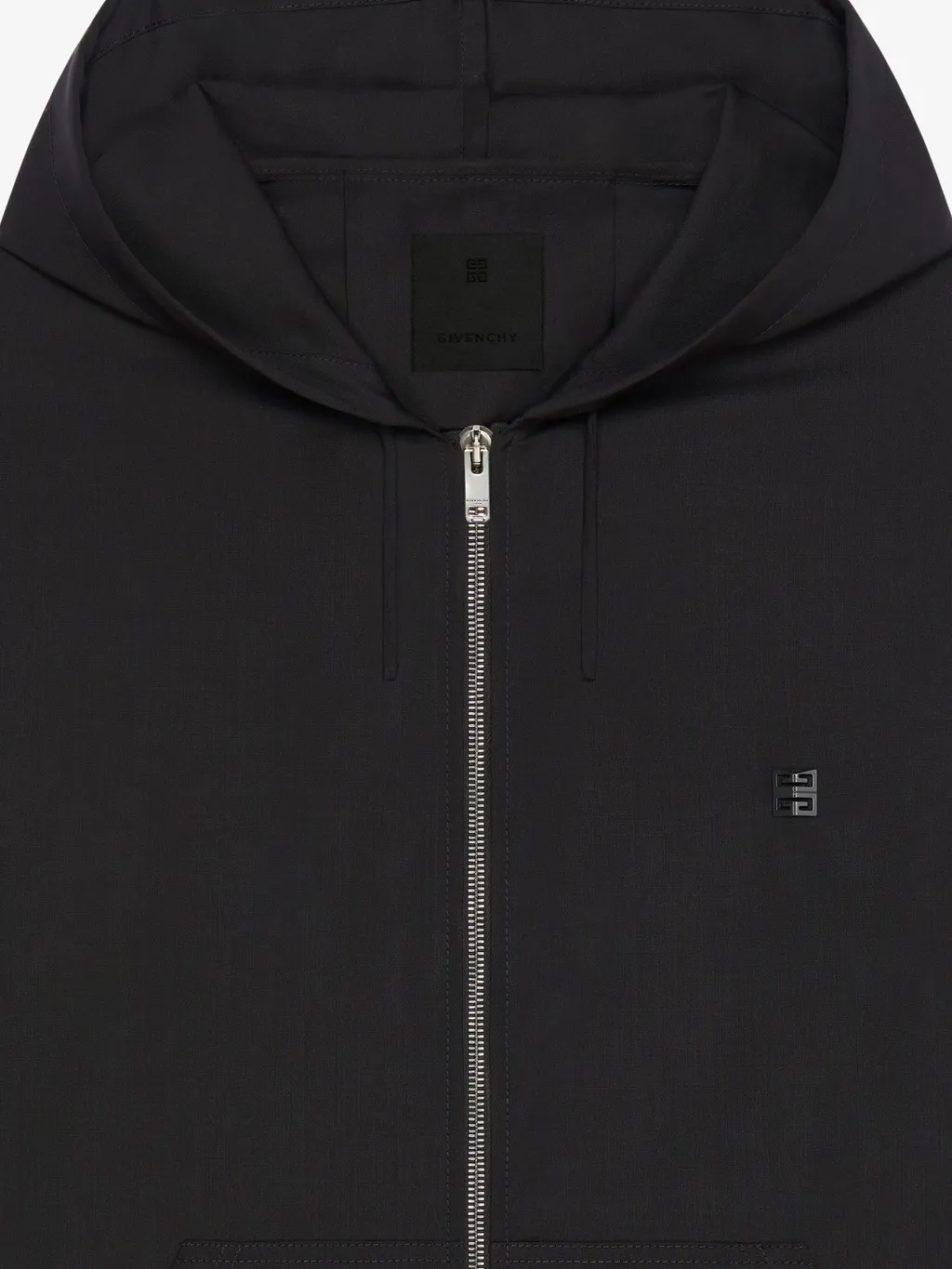 Givenchy 4G Plaque Zip-Up Hoodie