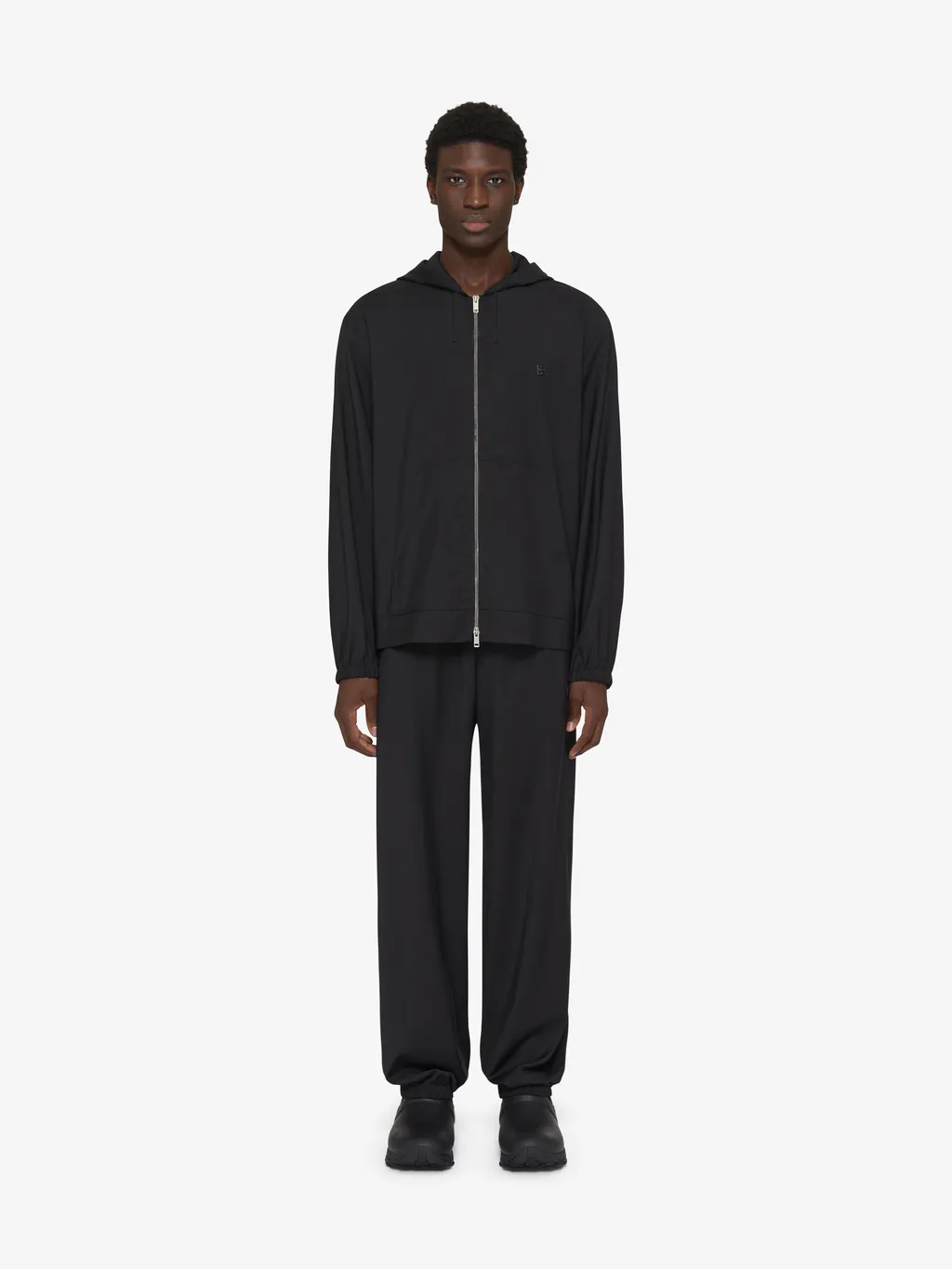 Givenchy 4G Plaque Zip-Up Hoodie