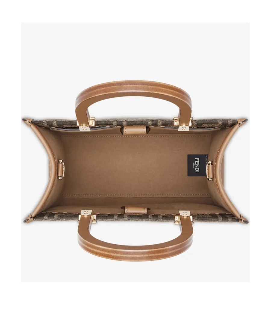 Fendi Sunshine Ff Jacquard Small Top Handle Bag