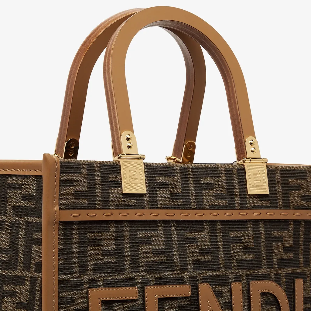 Fendi Sunshine Ff Jacquard Small Top Handle Bag