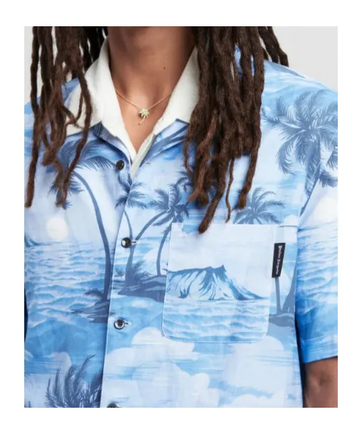 Palm Angels Sunset Printed Short-Sleeved Shirt