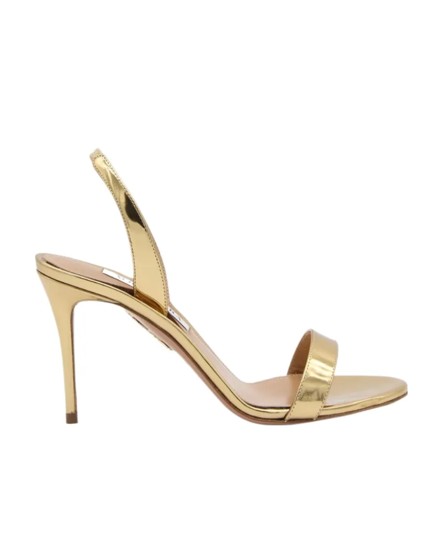 Aquazzura So Nude Almond Open Toe Sandals