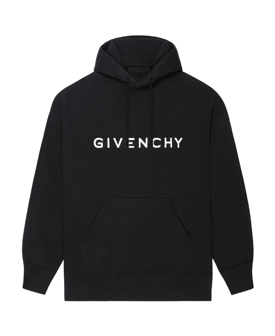 Givenchy Logo Printed Drawstring Hoodie