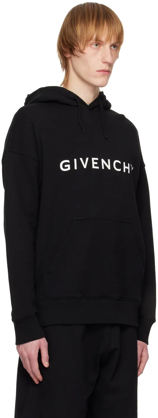 Givenchy Logo Printed Drawstring Hoodie