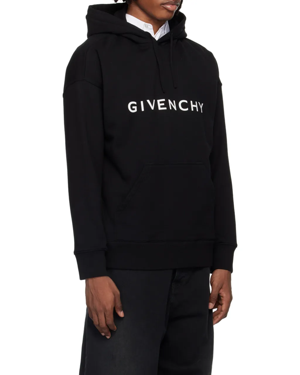 Givenchy Logo Printed Drawstring Hoodie