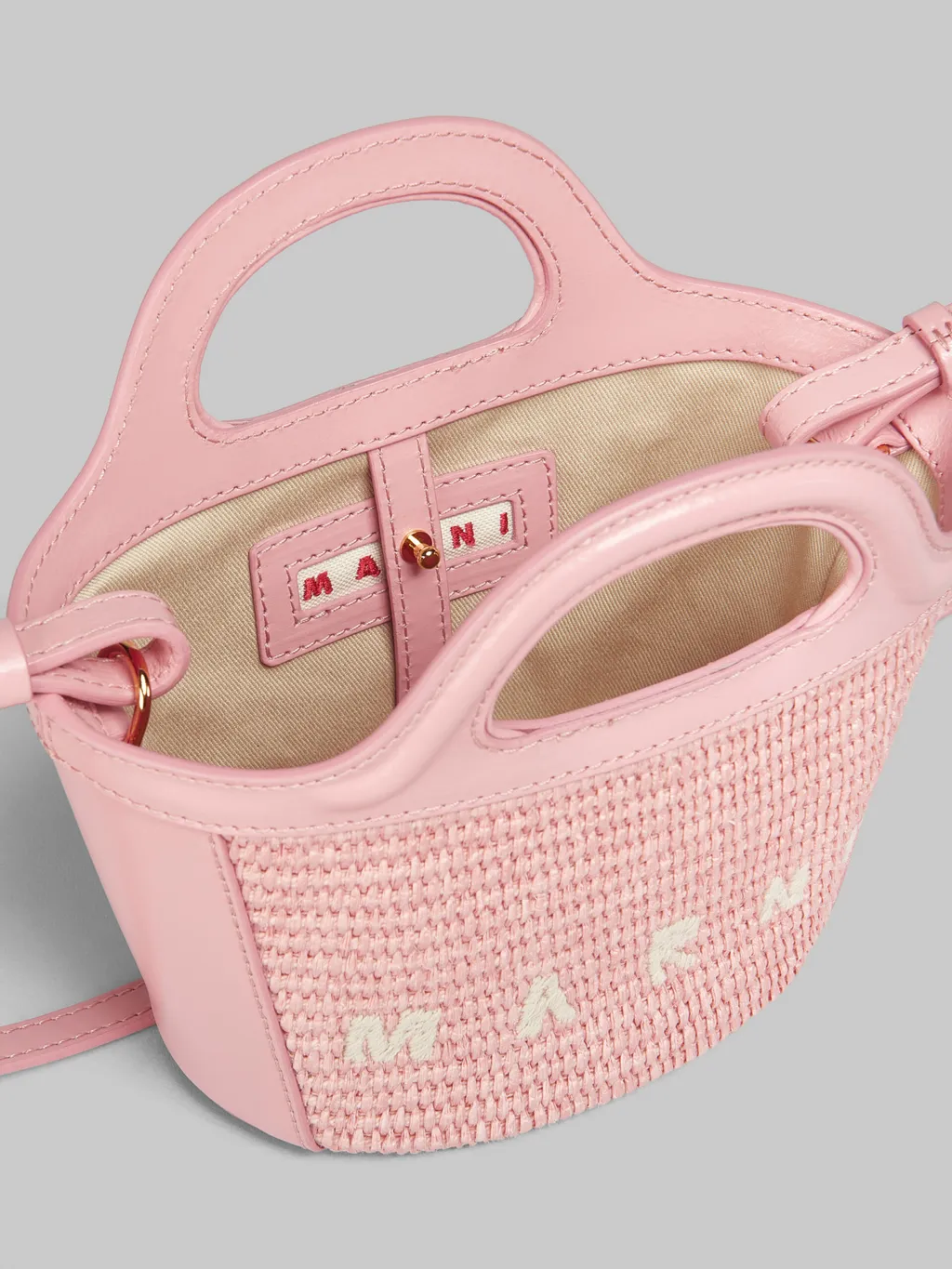 Marni Tropicalia Logo Embroidered Micro Tote Bag