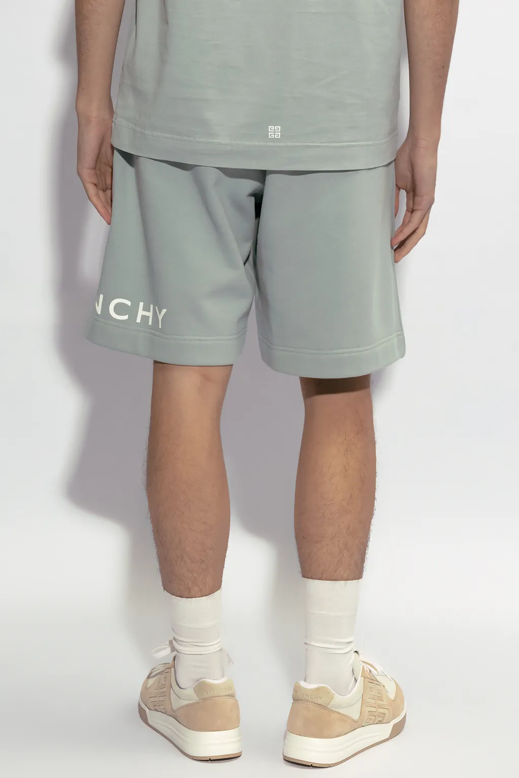 Givenchy Logo Printed Elastic Waist Shorts