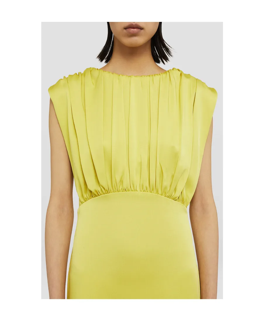 Jil Sander Gathered Crewneck Sleeveless Dress