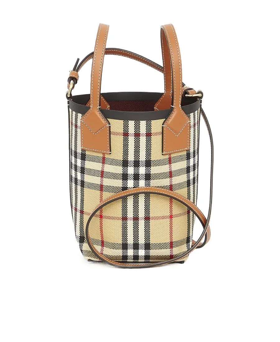 Burberry London Checked Mini Tote Bag