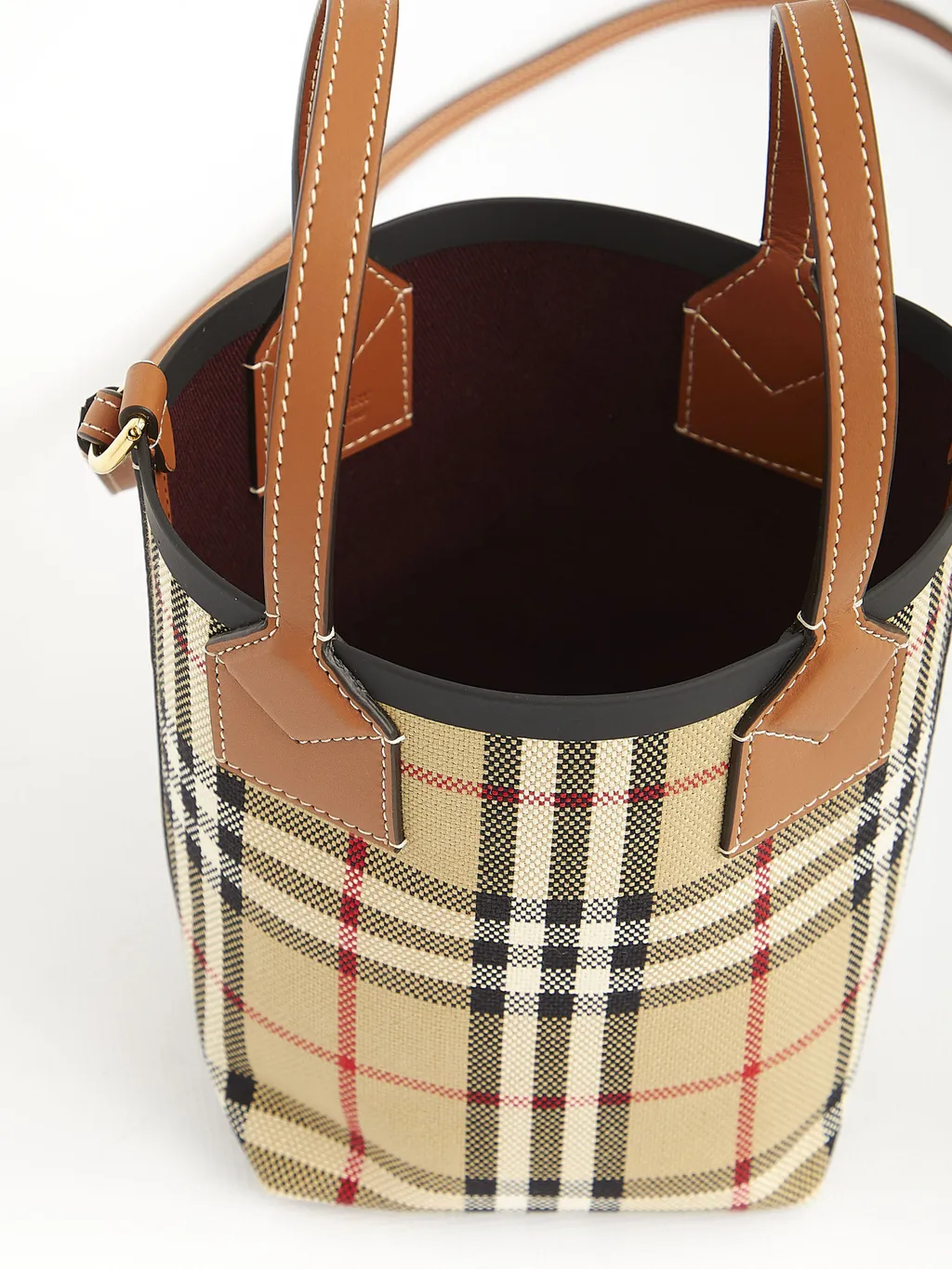 Burberry London Checked Mini Tote Bag