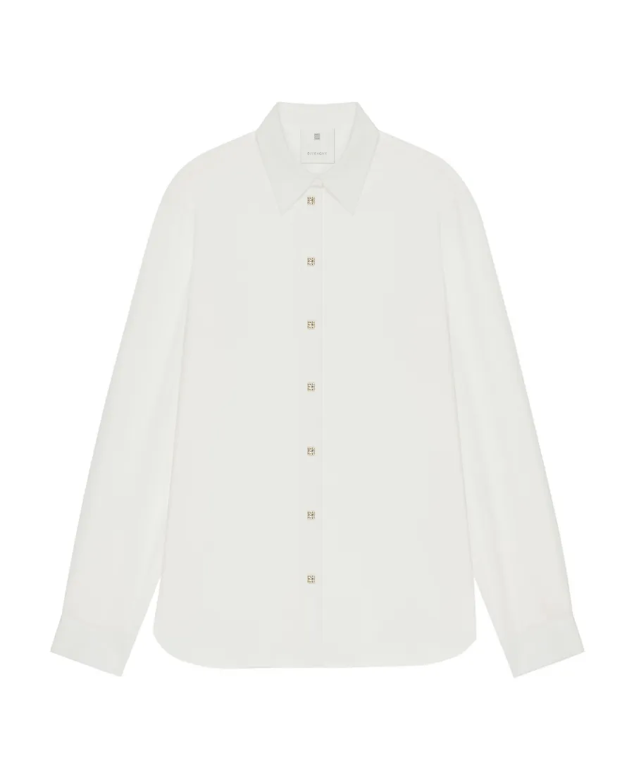 Givenchy Sheer Collared Button-Up Shirt