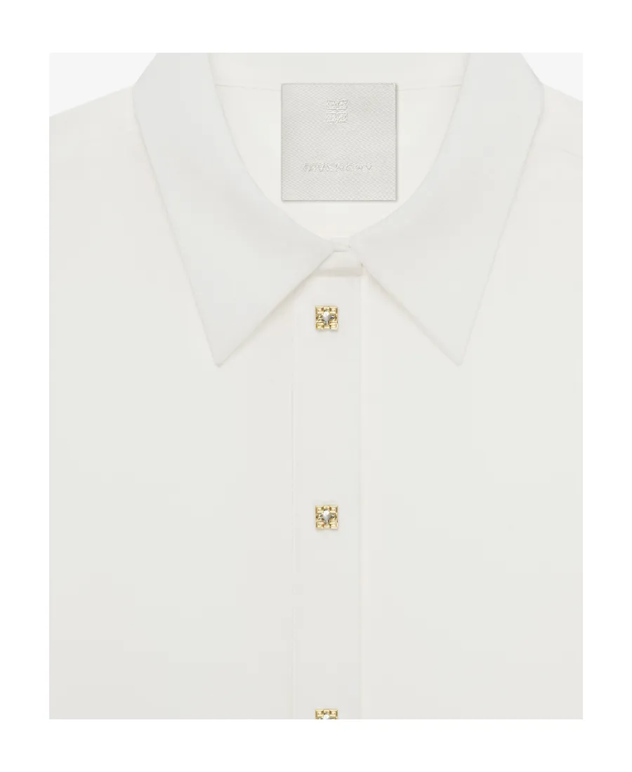 Givenchy Sheer Collared Button-Up Shirt
