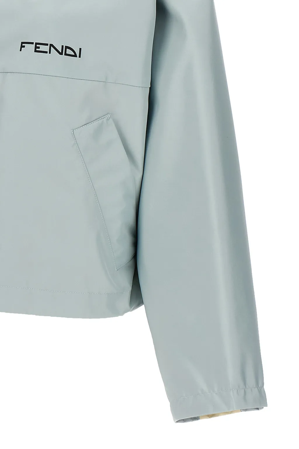 Fendi Zip-Up Hooded Reversible Jacket