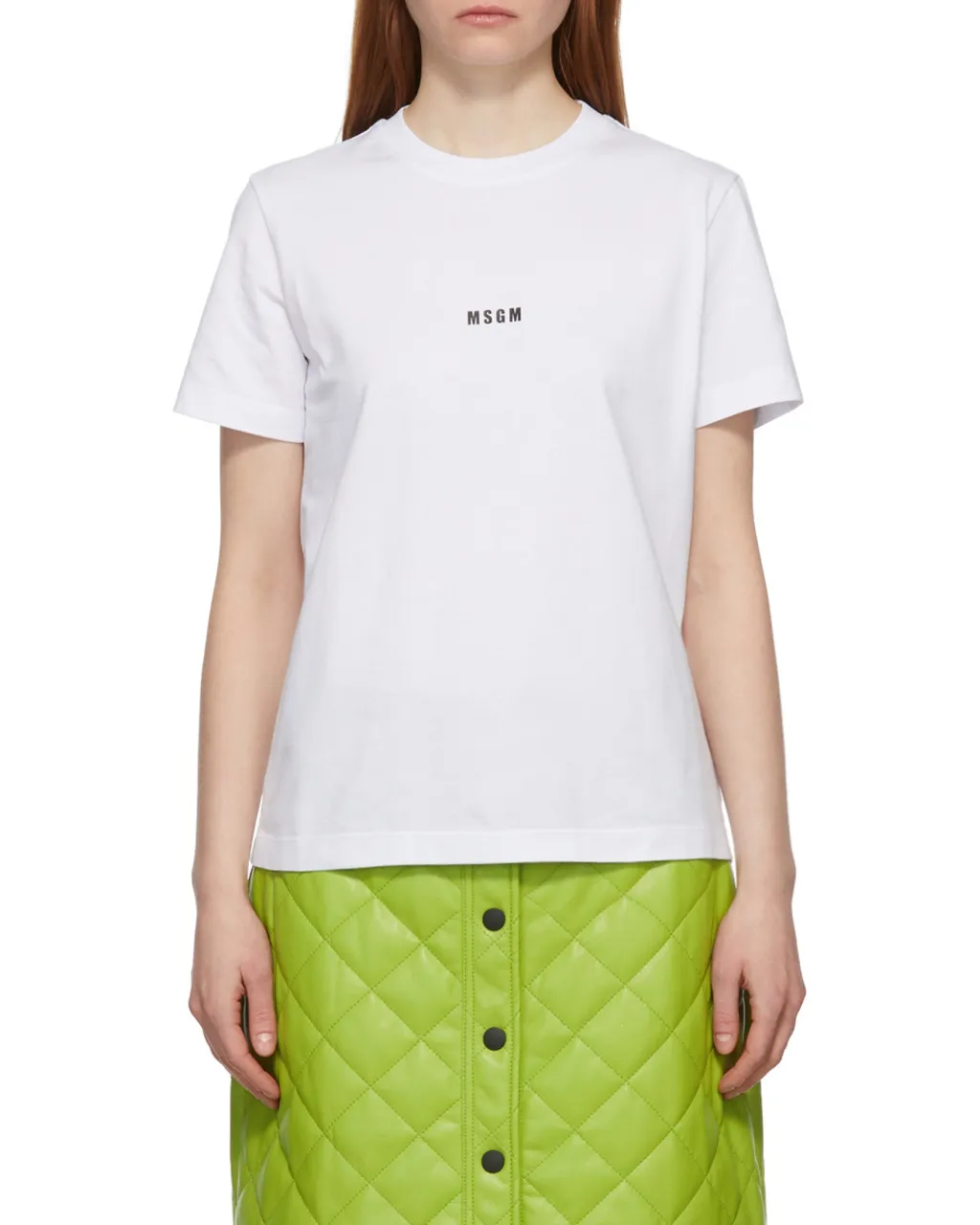 Msgm Logo Printed Crewneck T-Shirt