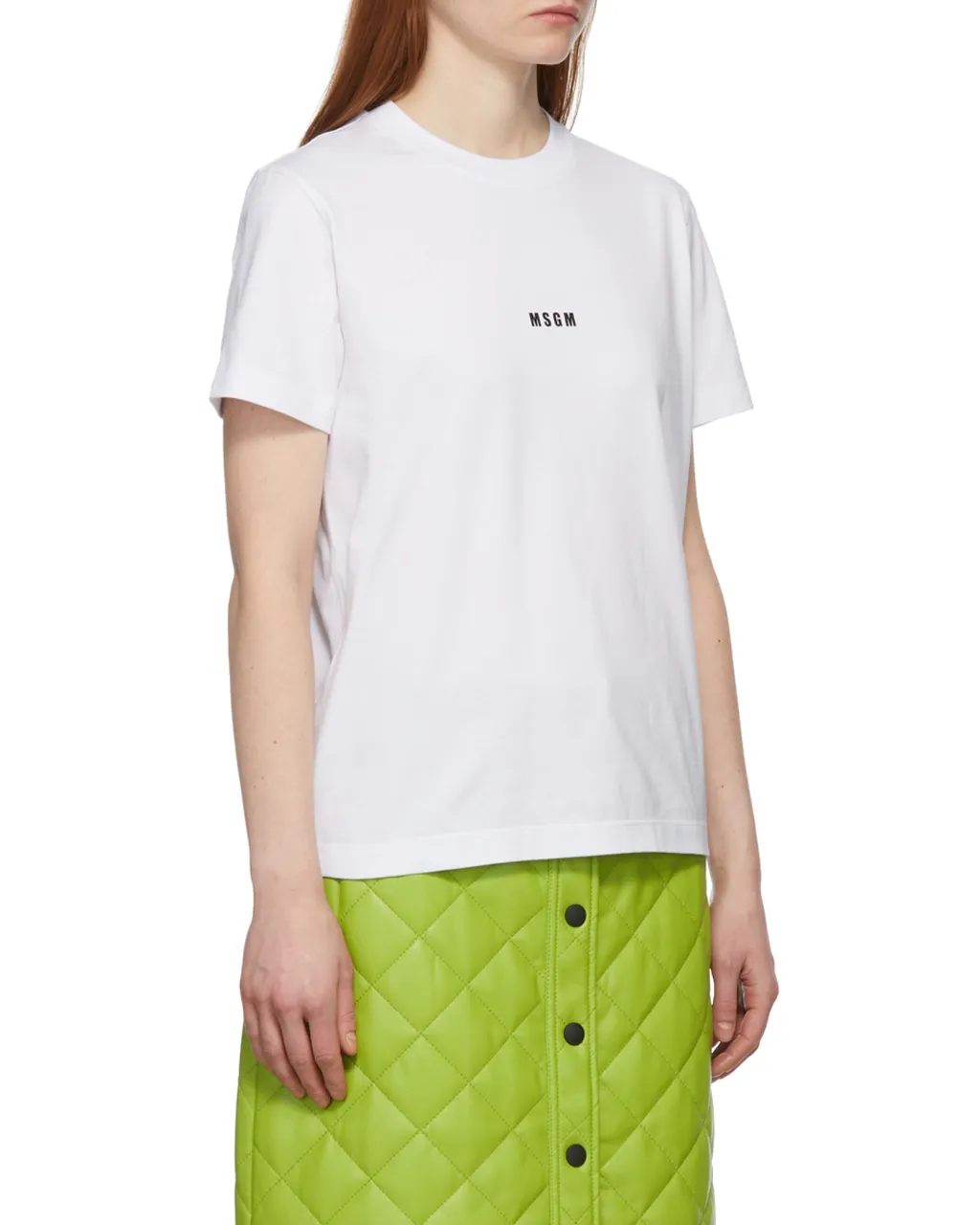 Msgm Logo Printed Crewneck T-Shirt
