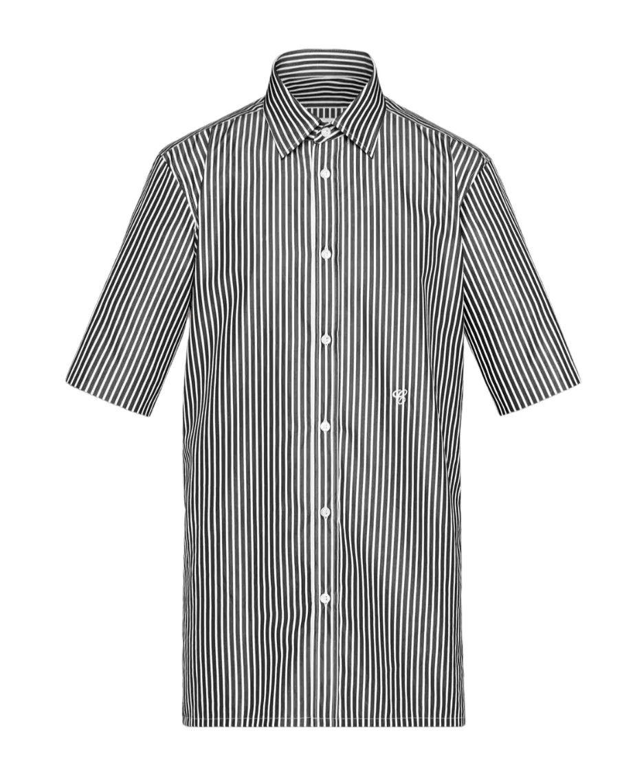 Maison Margiela C-Striped Short-Sleeved Shirt