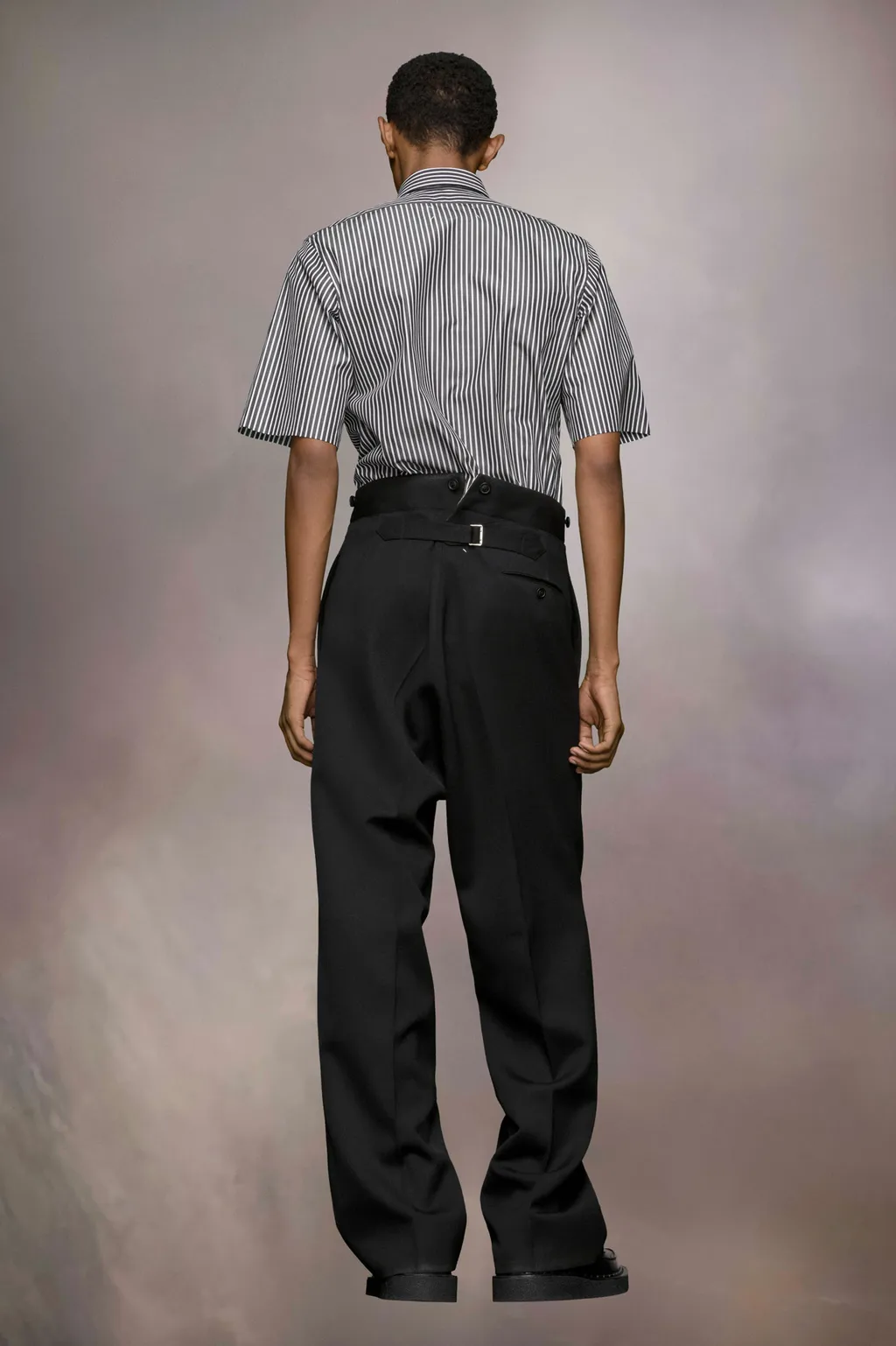 Maison Margiela C-Striped Short-Sleeved Shirt