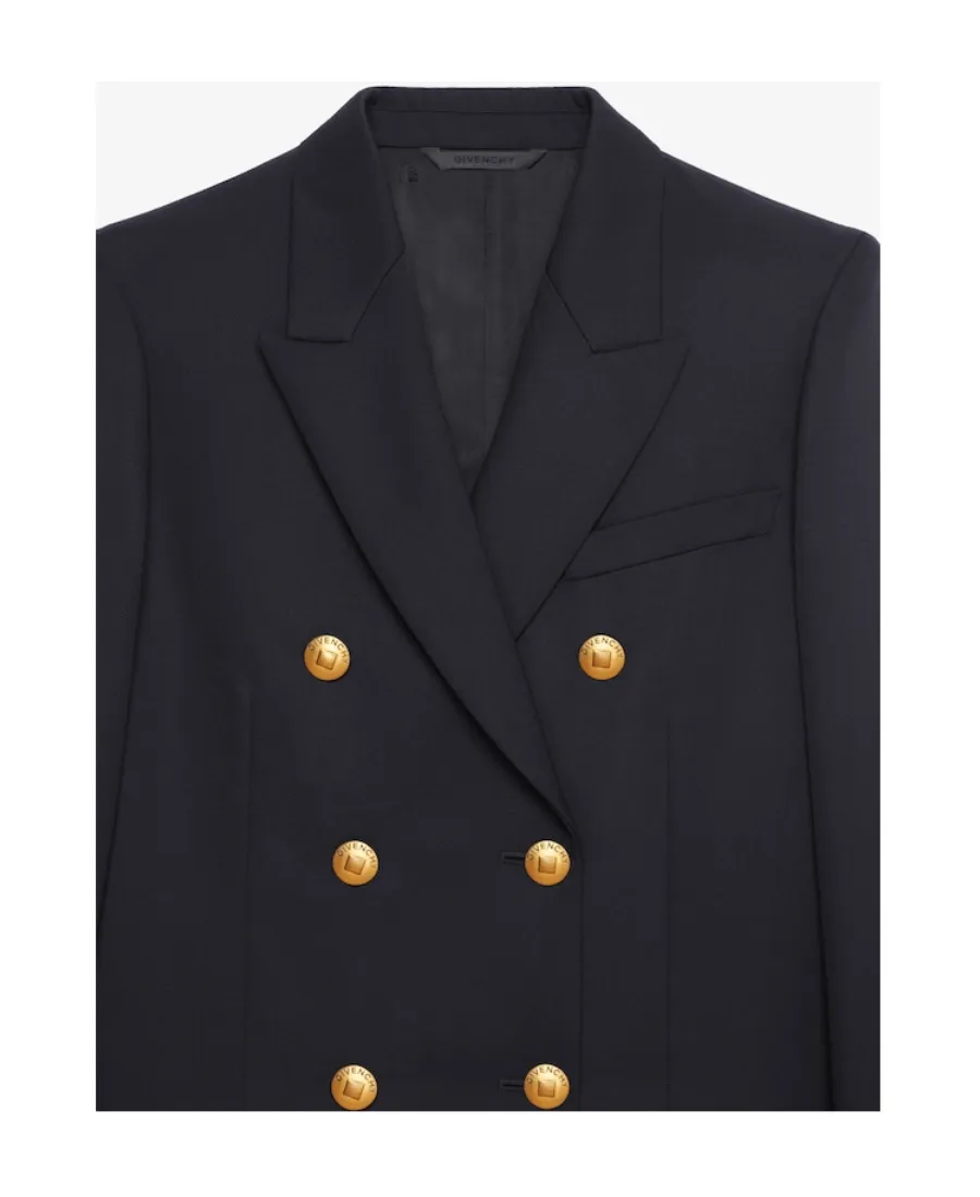 Givenchy Double-Breasted Long-Sleeved Blazer