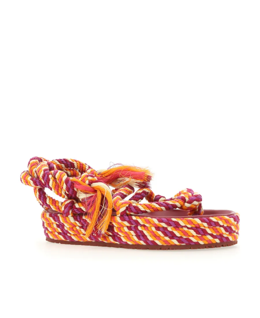 Isabel Marant Erol Tasselled Round-Toe Rope Sandals