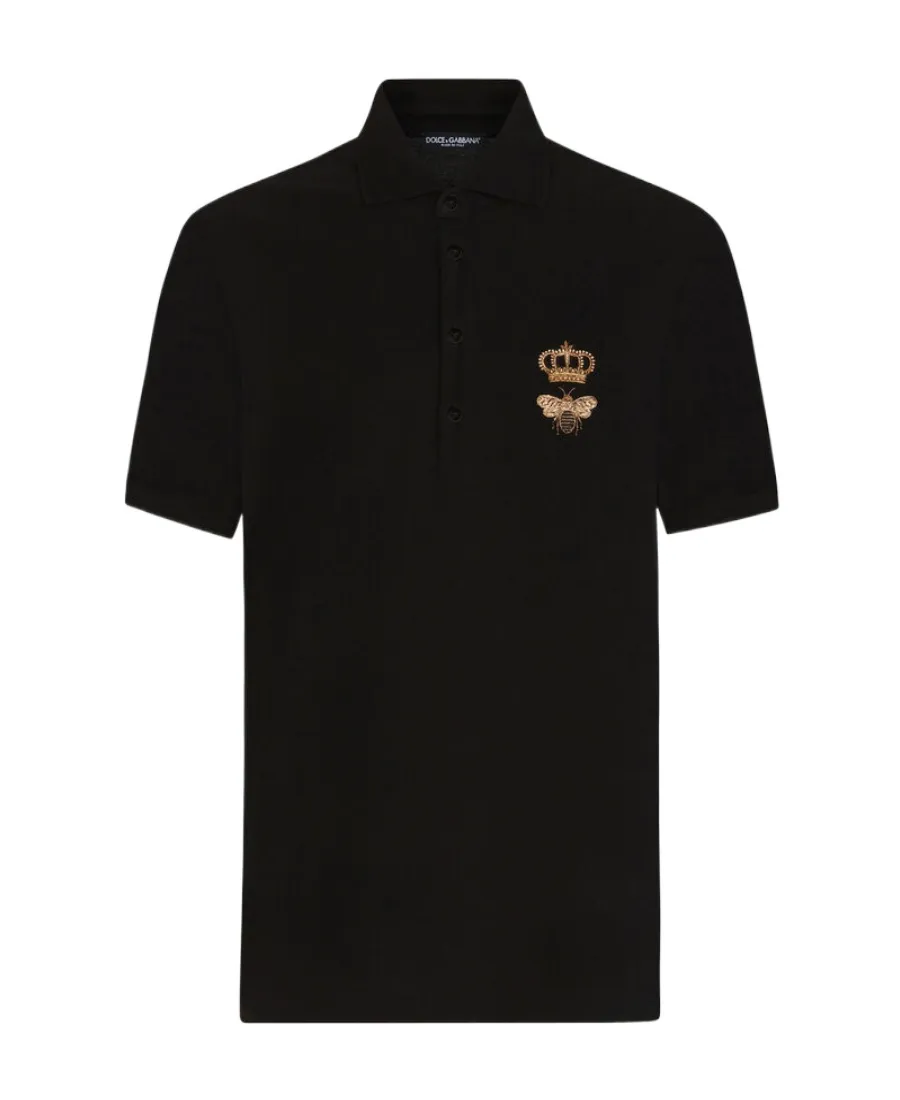 Dolce & Gabbana Logo Embroidered Polo Shirt