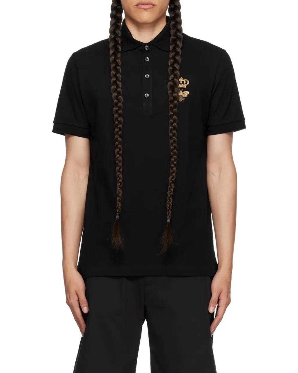 Dolce & Gabbana Logo Embroidered Polo Shirt