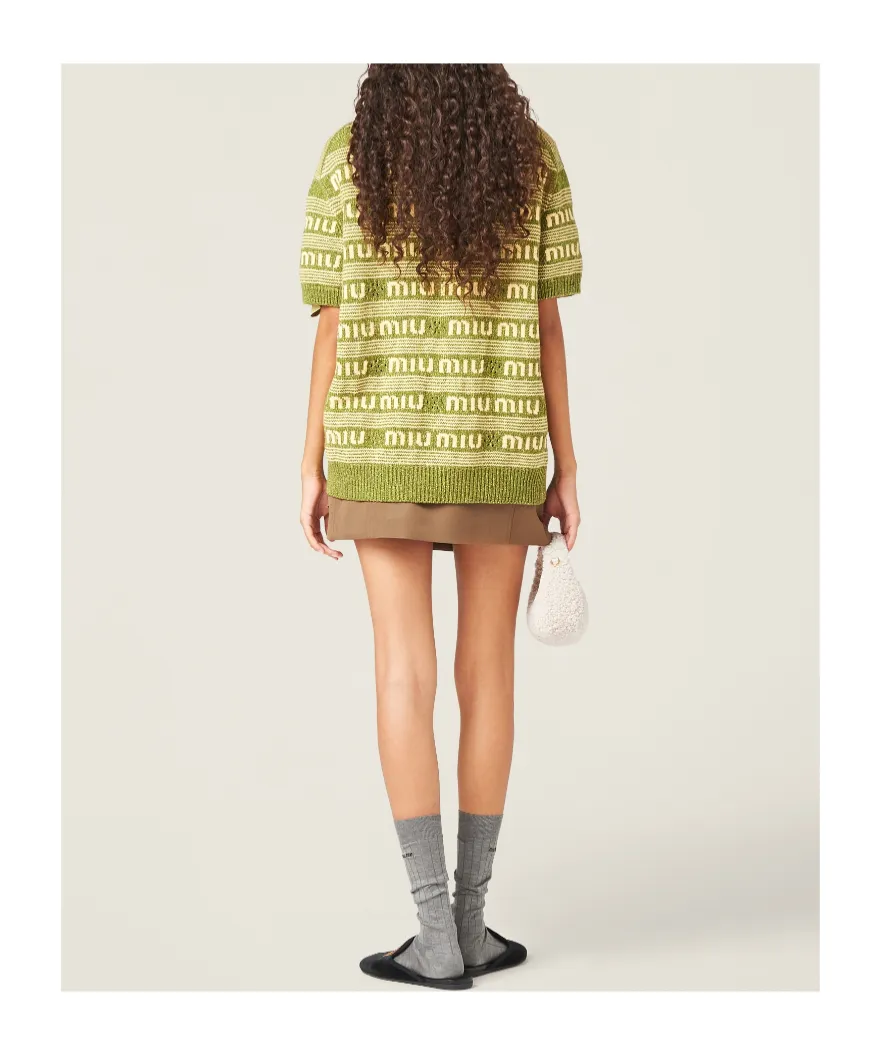 Miu Miu Short-Sleeved Crewneck Jumper