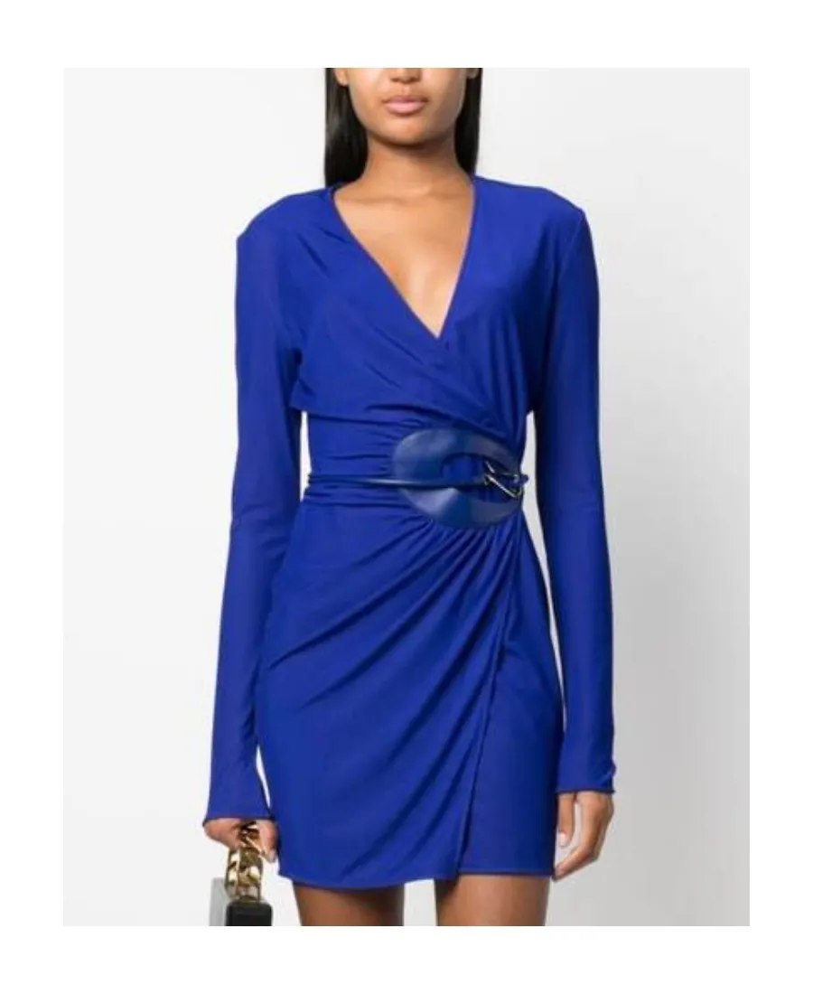 Tom Ford V-Neck Belted Mini Dress