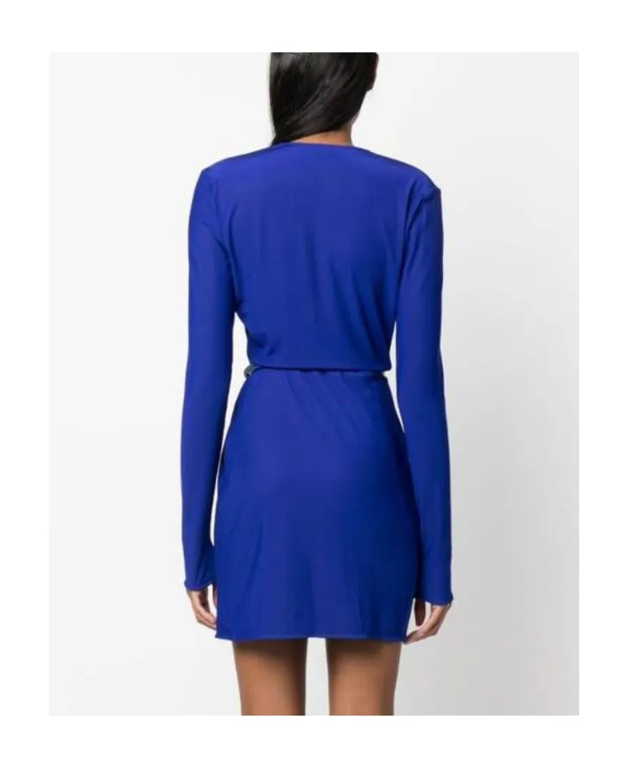 Tom Ford V-Neck Belted Mini Dress